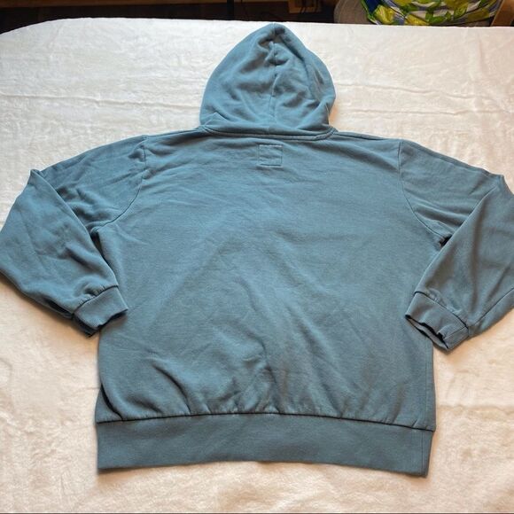Doublju Light Green Hooded Front Zip Sweatshirt Jacket Size XL - Picture 3 of 7